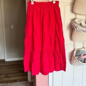 Abercrombie Linen Midi Skirt